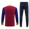 Dječji Barcelona Sweatshirt Za Trening Četvrt Zip 2024-25 Crvena